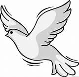Dove Holy Spirit Silhouette Clipart Getdrawings sketch template