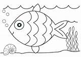 Coloring Ocean Fish Pages Printable Kids sketch template