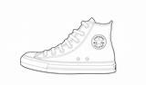 Converse Shoe Drawing Coloring Sneaker Shoes Template Pages Color Pencil Drawings Kim Paintingvalley Getcolorings Kids Printable Locker Complimentary Colors Beautiful sketch template