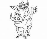 Pumbaa Coloring Pages Random sketch template