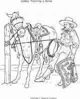 Cowboy Coloriages Ko Colorier Library Horse sketch template