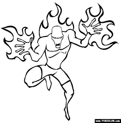 supervillain outline drawing sketch coloring page