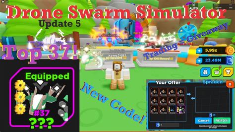 drone swarm simulator update   code trading mythical drones top  op drone youtube