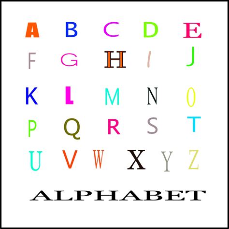 kids colour alphabet colour alphabet letters   white background