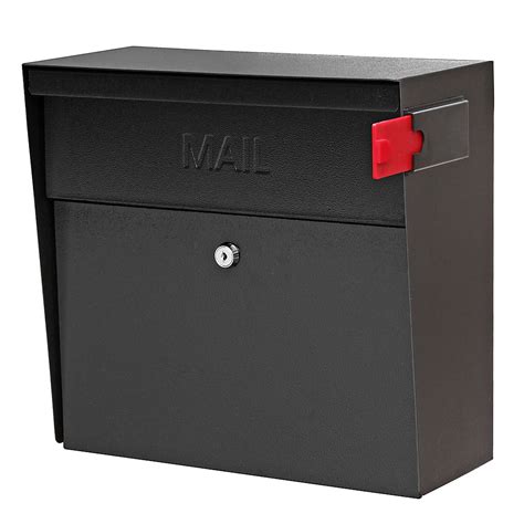 mail boss metro wall mount locking mailbox  black  home depot canada