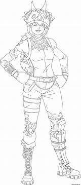 Raider Renegade Skins Tricera Peely Kleurplaat Recon Nosed Ultra sketch template