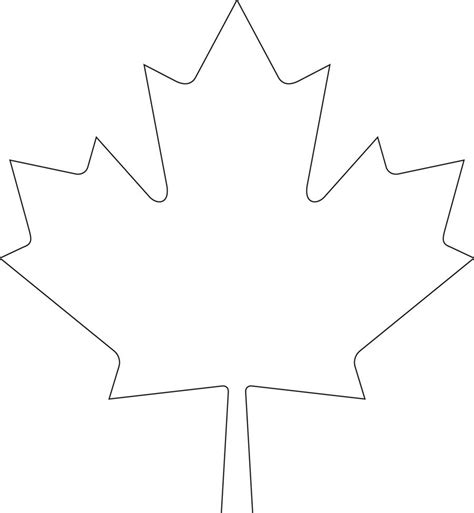 downloadable maple leaf template   canada day crafts canadian