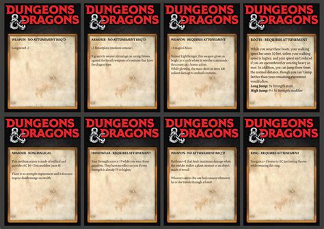 dnd item cards arts crafts dd  general dd  blank