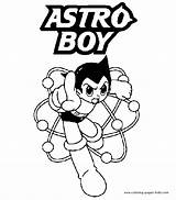 Coloring Pages Cartoon Astro Boy Character Printable Color Characters Kids Sheet Sheets Kid Cartoons Book sketch template