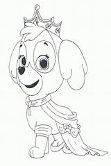 Coloring Paw Patrol Pages Printable Popular Everest sketch template