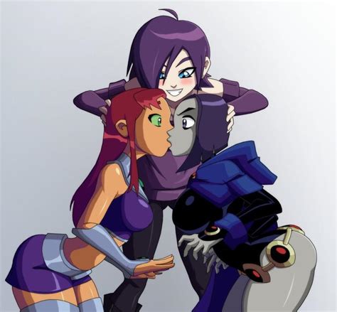 Zone Tan Makes Starfire And Raven Kiss Memex Know Your Meme