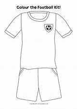 Colouring Football Kit Pages Coloring Sheets Sports Printable Blank Kits Shirts Boys Colour Soccer Jerseys Kids Sparklebox Cup Resources Own sketch template