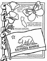 Coloring California Pages Crayola State Printable Facts Gold Social Studies Rush Flag History Color Grade Kids Sheets States 4th Colouring sketch template
