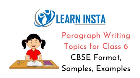 paragraph writing topics  class  cbse format samples examples