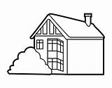 Coloring Coloringcrew Modern House sketch template