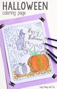 halloween coloring page  kids adults easy peasy  fun