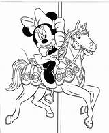 Minnie Coloring Pages Mouse Mickey Horse Colouring Printable Sheets Disney Choose Board sketch template