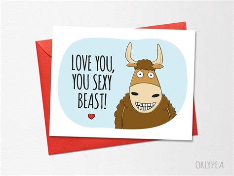 funny anniversary card printable card love you you sexy etsy