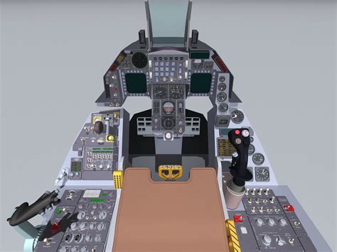 F 16 Cockpit 3d Model