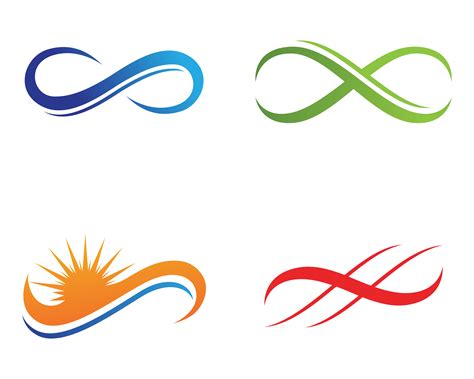 infinity logo  symbol template icons app  vector art