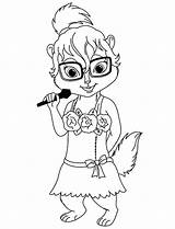 Chipettes Coloring Pages Alvin Chipmunks Kids Getcolorings Printable Getdrawings Pdf Print Color sketch template