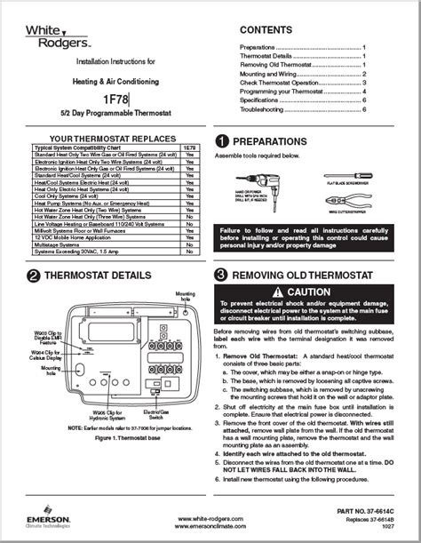 emerson thermostat model  wiring diagram manual aisha wiring