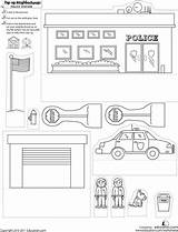 Printable Neighborhoods Neighbourhood Grade Maquetas Google Armar Lire Policía Maqueta Estación sketch template