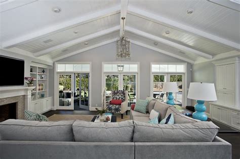 living rooms  vaulted ceilings