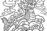Dragon Festival Boat Coloring Pages Chinese Neon Drawing Color Getcolorings Netart Print Getdrawings sketch template