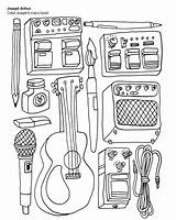 Coloring Pages Indie Book Rock Cute Kids Colouring Super Books Sheets Illustration Page5 Pattern Adult Musical Music Hipster Roll Visit sketch template