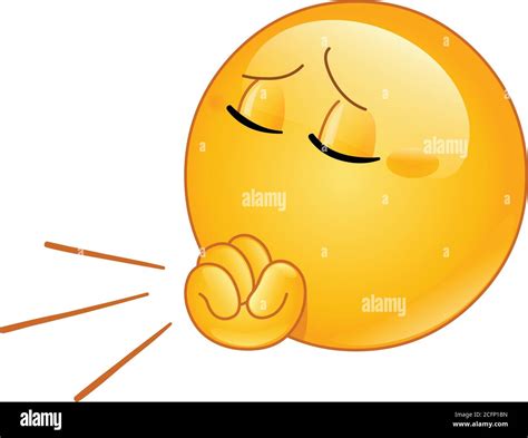emoji emoticone toussant dans le poing image vectorielle stock alamy