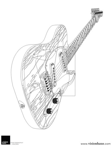 electric guitar outline  visionhaus  deviantart