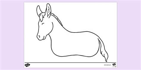 clothespin donkey template colouring sheet colouring sheet
