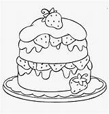 Coloring Pages Cupcake Strawberry Cake Dessert Birthday Cute Printable Happy Food Kitty Kids Hello Sweets Colouring Shortcake Color Drawing Sheets sketch template