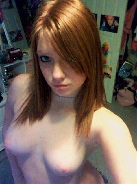 great milky skinned redhead selfshot topless pic
