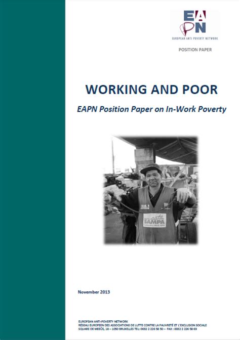 working  poor eapns position paper   work poverty