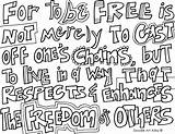 Coloring Pages Alley Doodle Freedom Quote Merely Toff Chains Cat Way Live But sketch template