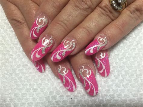 trish pink nail designs angel nails pink beauty finger nails