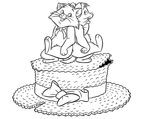 aristochats coloring pages  kids  aristocats kids coloring pages