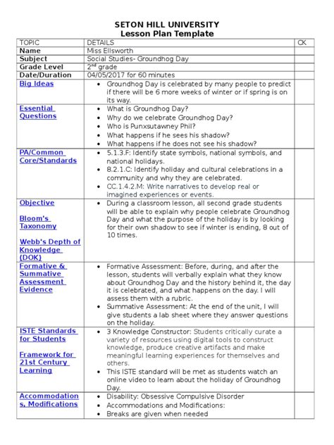 social studies lesson plan   educational assessment homework