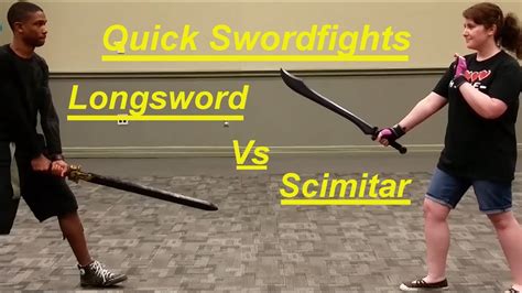 Quick Swordfights Longsword Vs Scimitar Enclosure Matches Youtube