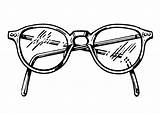 Coloring Glasses Pair Pages Printable Large sketch template