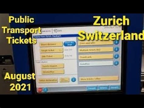 buy public transport   zurich switzerland zone  august  youtube