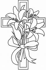 Lily Cross Easter Clipart Drawing Coloring Pages Lilies Drawings Line Clip Color Cliparts Colouring Jeepney Drawn Template Sketch Getdrawings Library sketch template