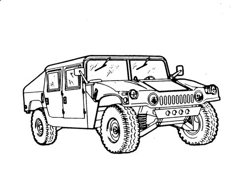 hmmwv gif  truck coloring pages cars coloring pages