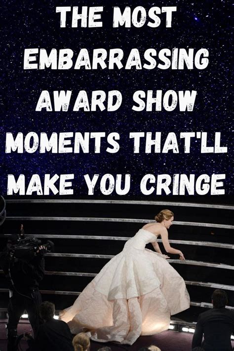 the most embarrassing award show moments that ll make you c in 2022