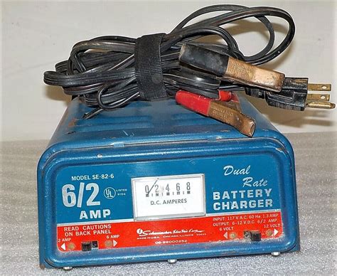 vintage schumacher model se   battery charger dual rate  amp   sale  kimberly