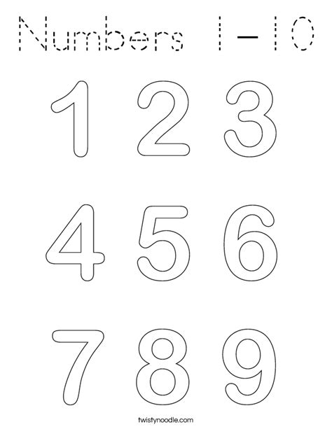 printable numbers    coloring pages images   finder