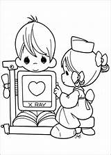 Precious Moments Coloring Pages Book Colouring Kids Printable Nurse Info Adults Adult sketch template