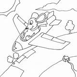 Colorat Avioane Planse Copii Soricel Avion Universdecopil sketch template